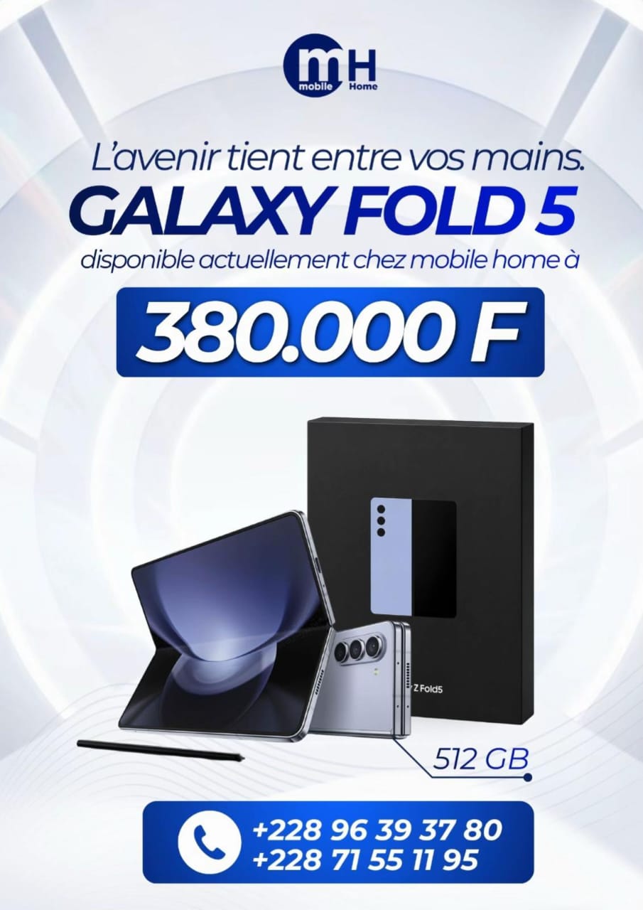 Samsung Galaxy Z Fold 5 — promotion Mobile Home Togo 228