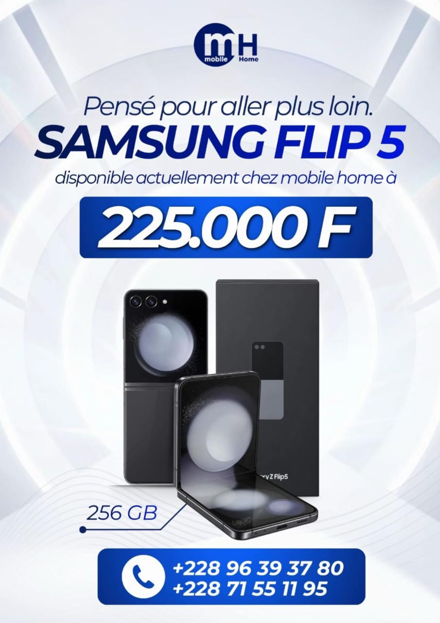Samsung Galaxy Z Flip 5 — promotion Mobile Home Togo 228