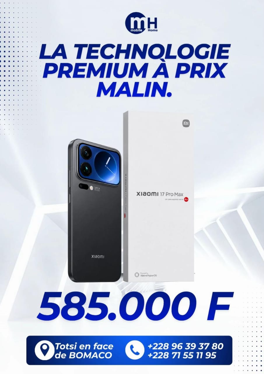 Xiaomi Xiaomi 17 Pro Max — promotion Mobile Home Togo 228