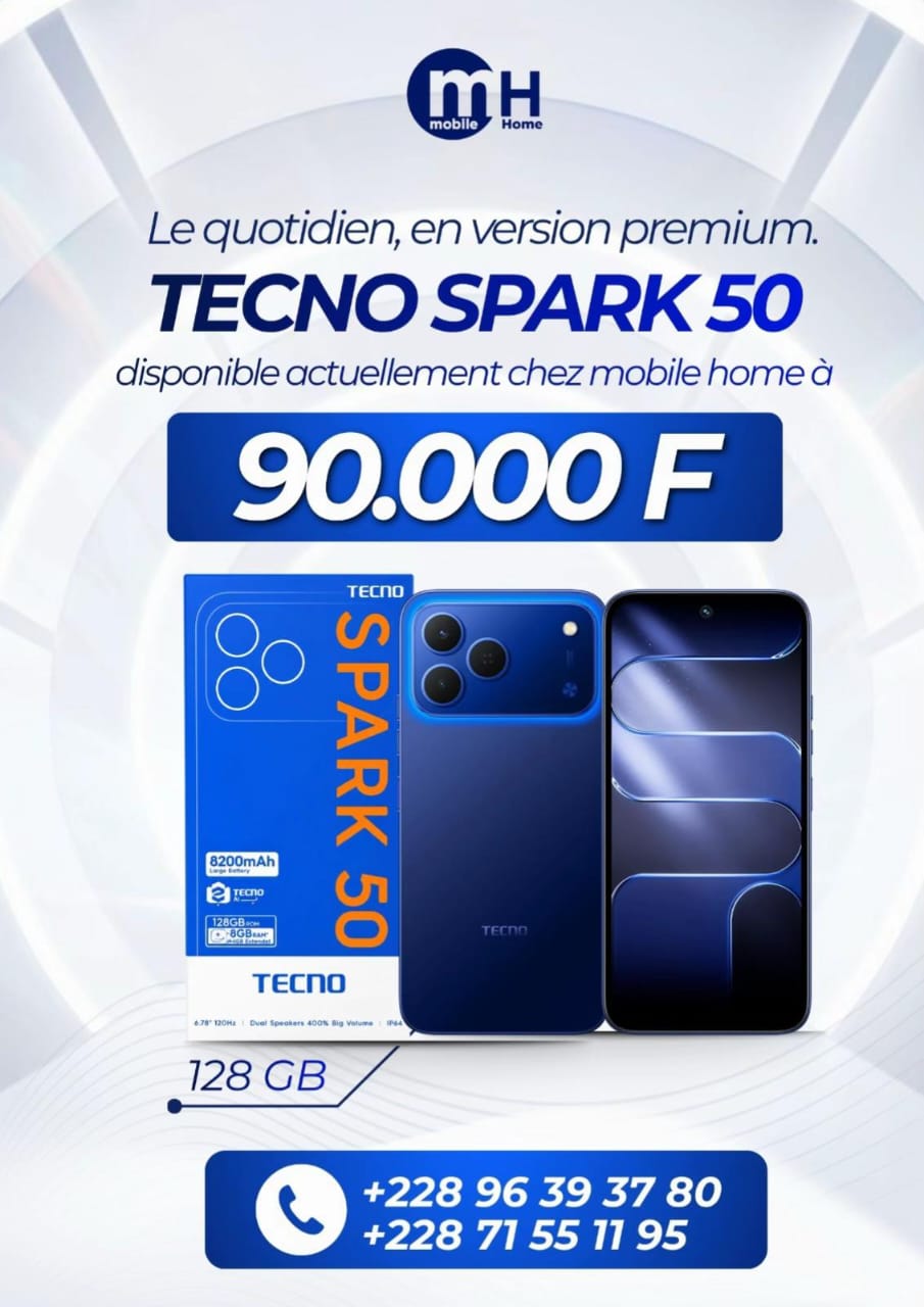 Tecno Tecno Spark 50 — promotion Mobile Home Togo 228