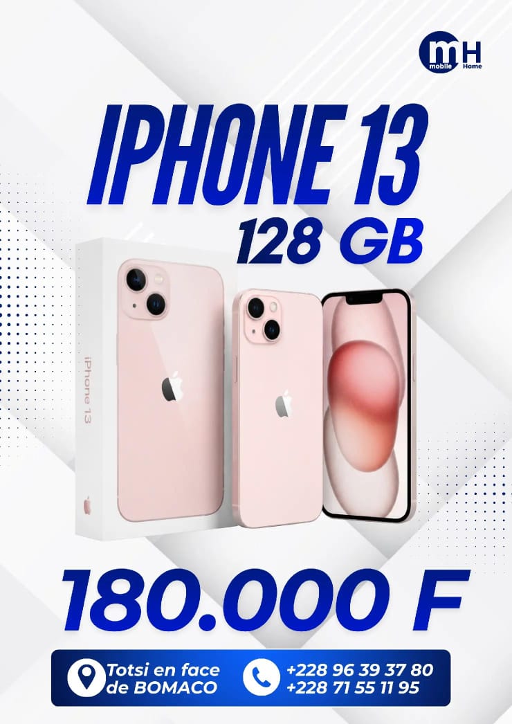 Apple iPhone 13 — promotion Mobile Home Togo 228