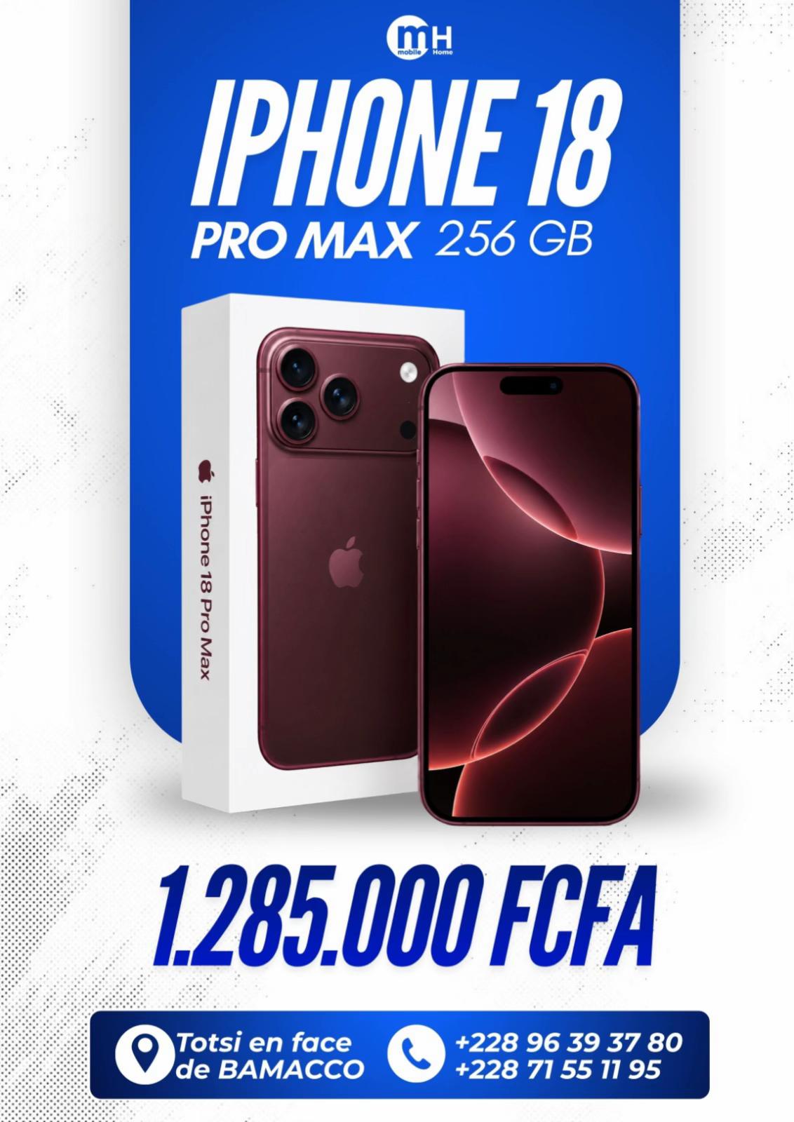 iPhone Iphone 18 Pro max — promotion Mobile Home Togo 228